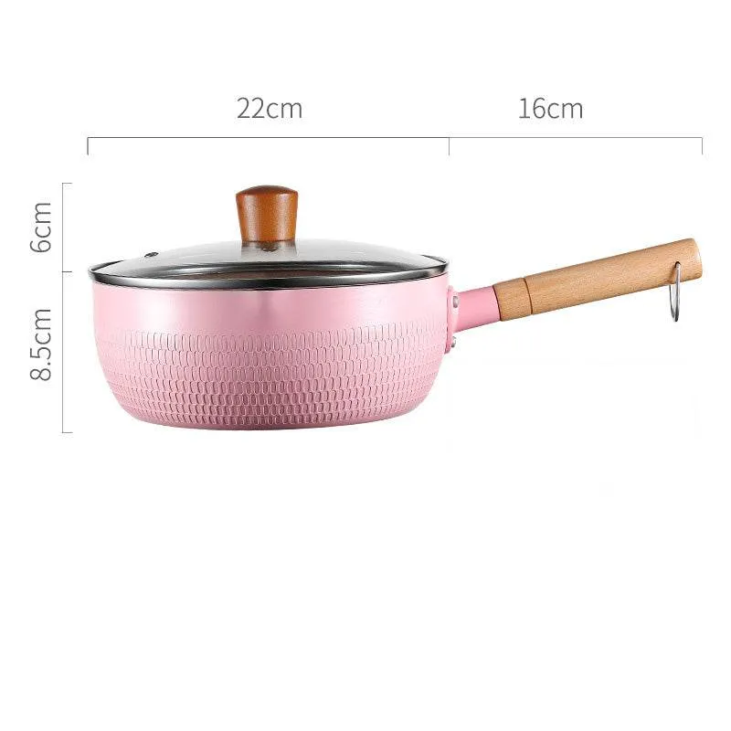 Home Kitchen Non-stick Koping Instant Noodle Stone Baby Boiled Hot Milk Supplement Soup Pot
