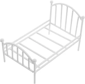 IMIKEYA Miniature Dollhouse Iron Bed Flower Pot Stand Base Compact Decor for Boys and Girls Rooms Artistic Design for Dollhouse Furniture