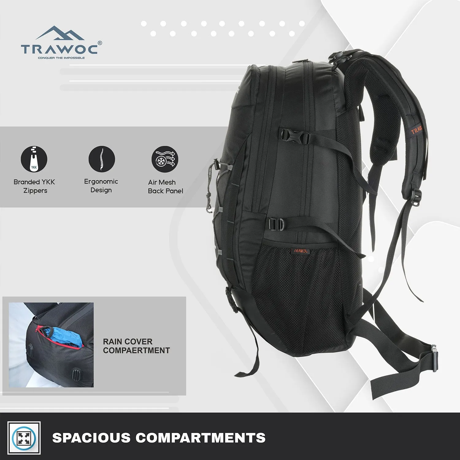 INFERNO-40 Backpack- BLACK