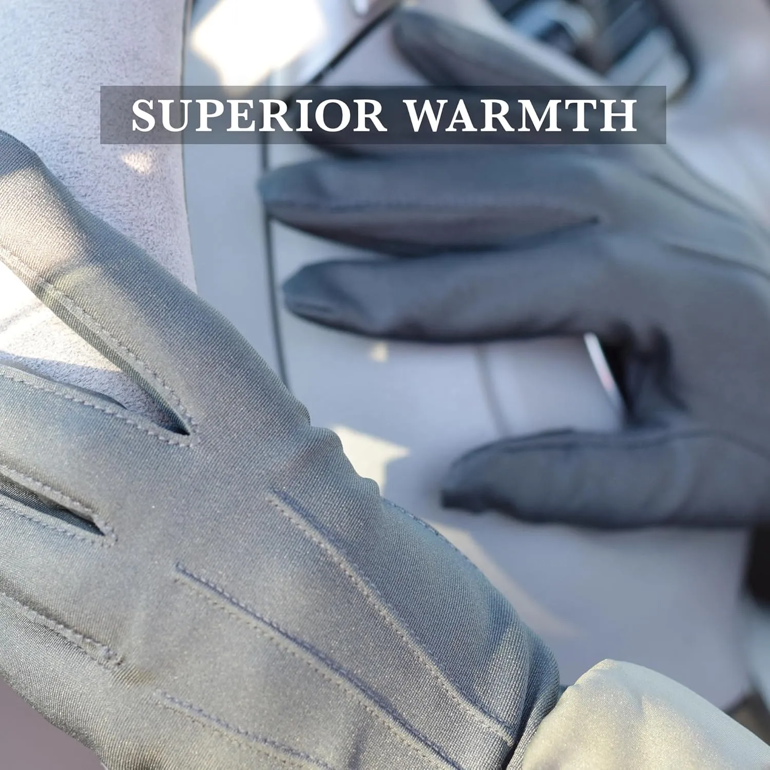isotoner Women's Spandex Cold Weather Stretch Gloves With Warm Fleece Lining