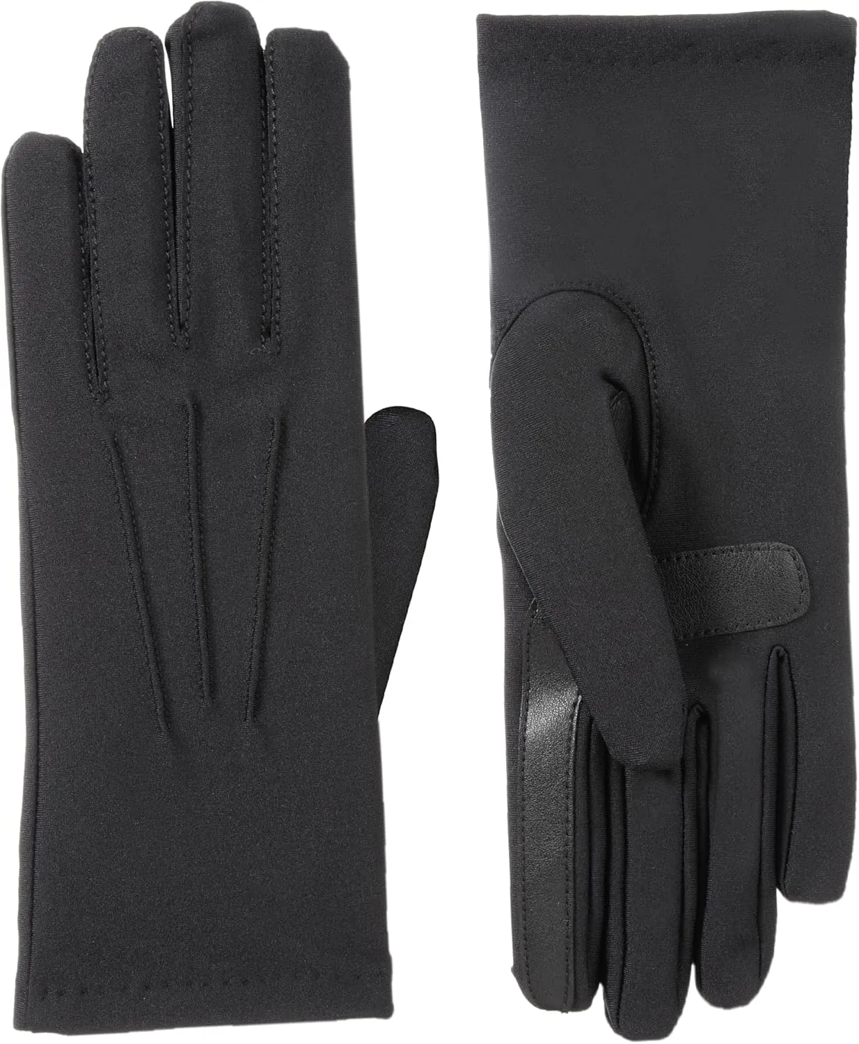 isotoner Women's Spandex Cold Weather Stretch Gloves With Warm Fleece Lining