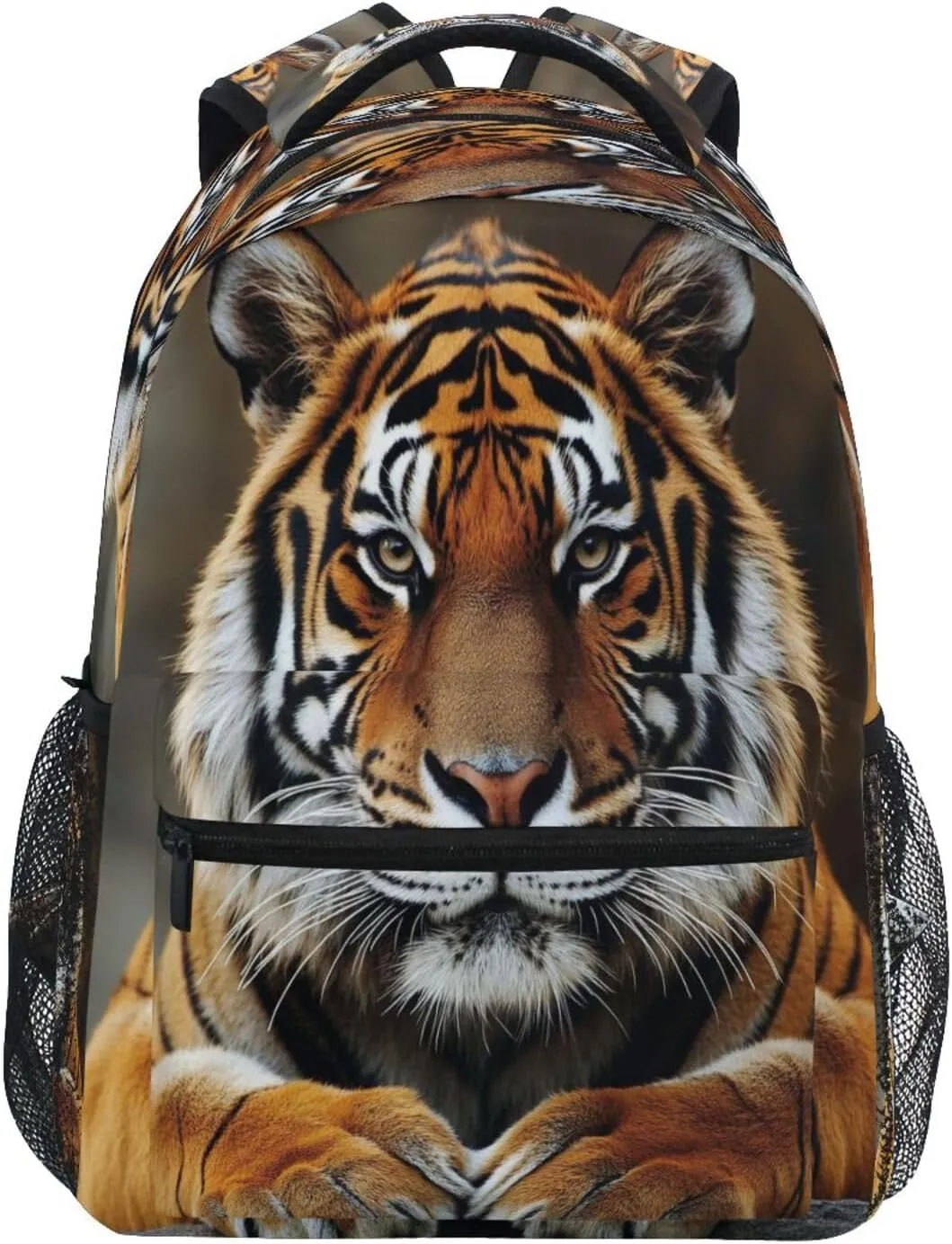 JSTEL Kid Cartoon Tiger Backpack,Elementary School Backpack Tiger Kid Bookbag for Boy Girl Ages 5 to 13,04
