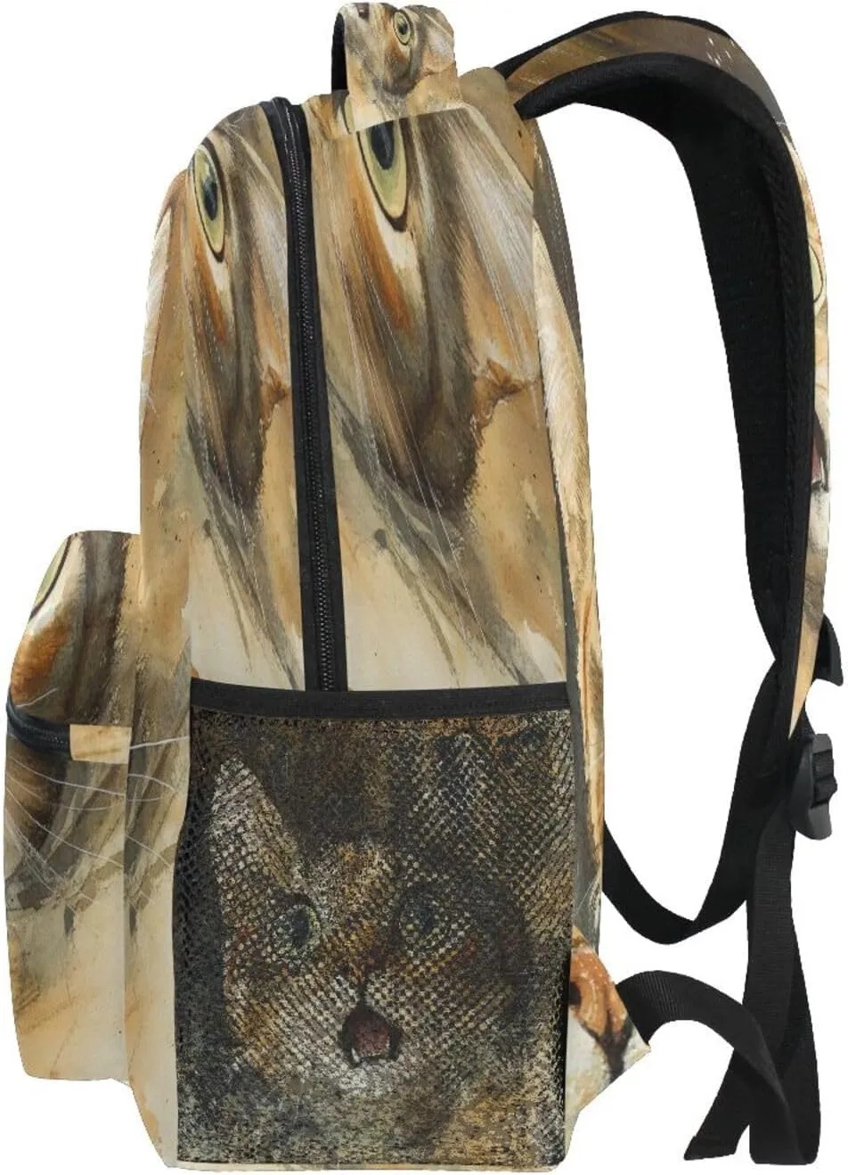JSTEL Kid Cat Backpack,Elementary School Backpack Cat Kid Bookbag for Boy Girl Ages 5 to 13,08