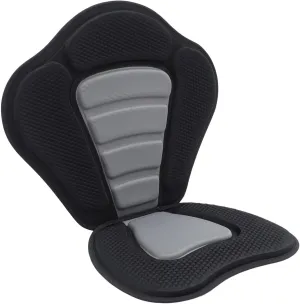 Kayak Seat, Deluxe Padded Fishing Boat Seat Deluxe Sit-On-Top Canoe Seat Cushioned - Comfortable Backrest Support Universal Sit with Adjustable Back Strap