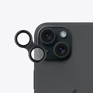 Kenko Smartphone Lens Protector for iPhone 15 / 15Plus Black, Tempered Glass, 95% High-Transmission Rate, Water Repellent &Anti-Fingerprint Coating, Colored Aluminum 799840