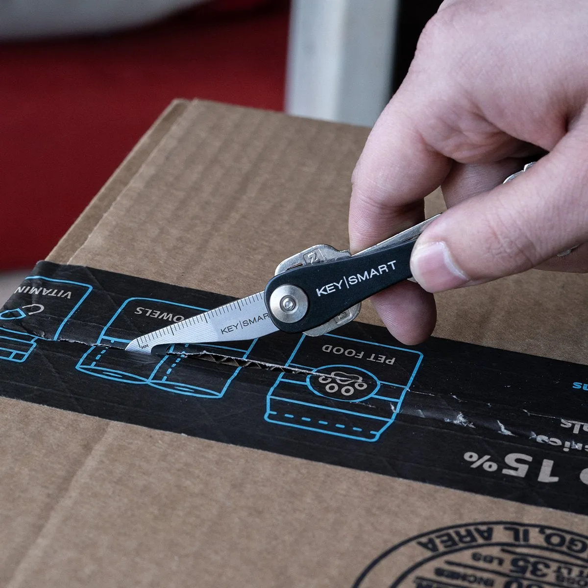 KeySmart Multi-tool 5-in-1 Keychain Tool (Stainless Steel)