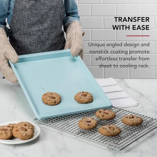 KitchenAid 13x18in Nonstick Aluminized Steel Cookie Slider, Mineral Water