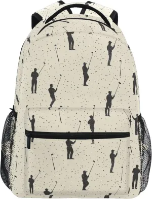 KLL Cool Backpacks for Unisex Adult Fashion Travel Laptop Backpack with Chest Strap Gift Men & Women Golf
