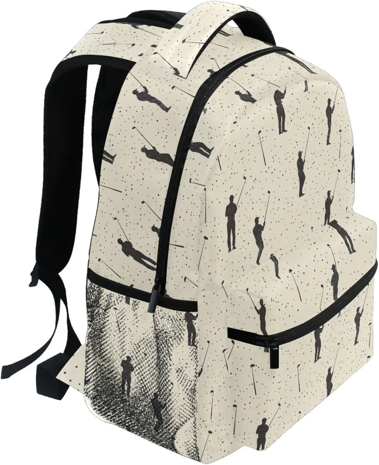 KLL Cool Backpacks for Unisex Adult Fashion Travel Laptop Backpack with Chest Strap Gift Men & Women Golf