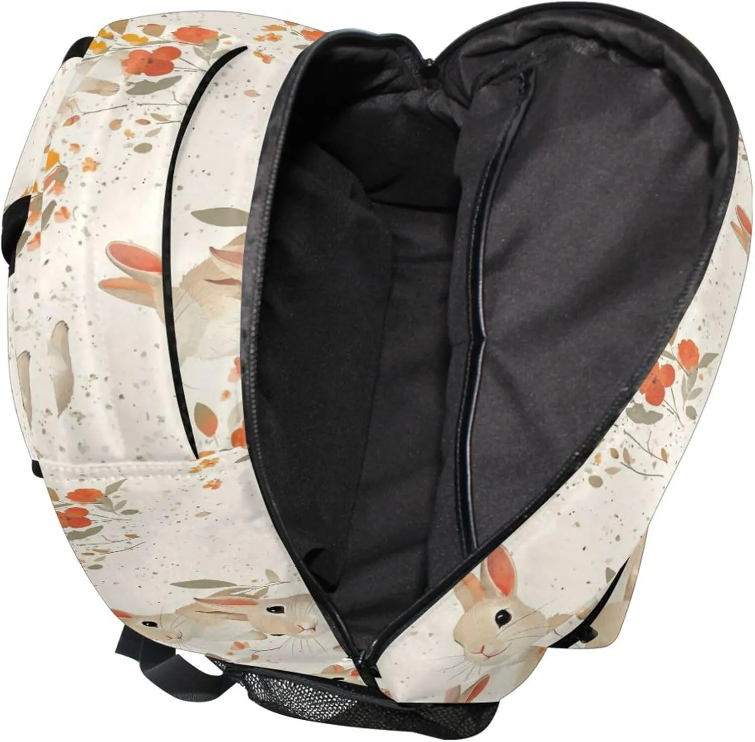 KLL Cute Backpack for Teens Boys Girls Fashion Business Work Bag with Chest Strap for Travel Trip Parents' Day Rabbit Family