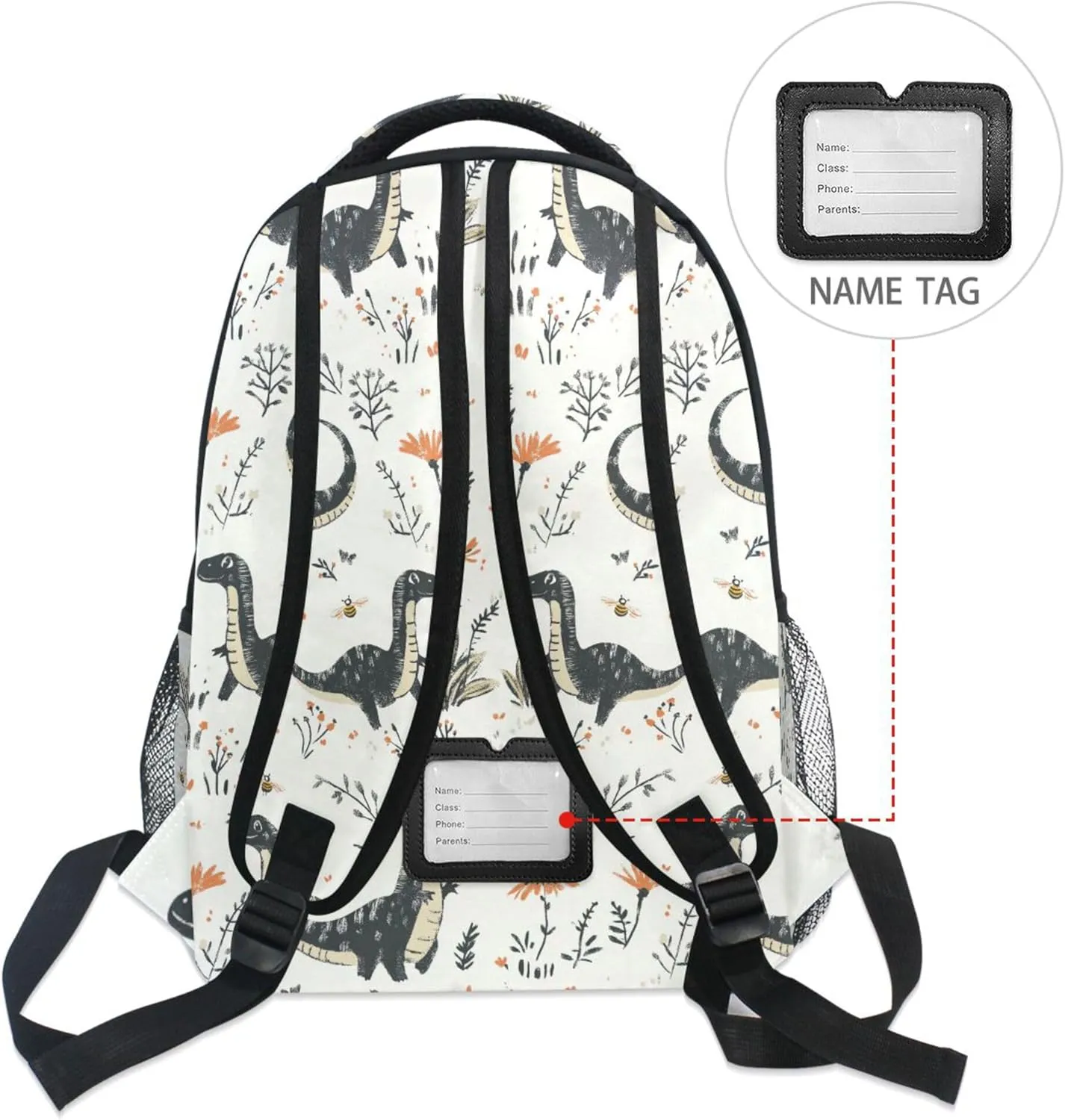 KLL Sport Backpack for Unisex Adult Fashion Backpack with Chest Strap for Travel Trip Beauty Dinosaurs