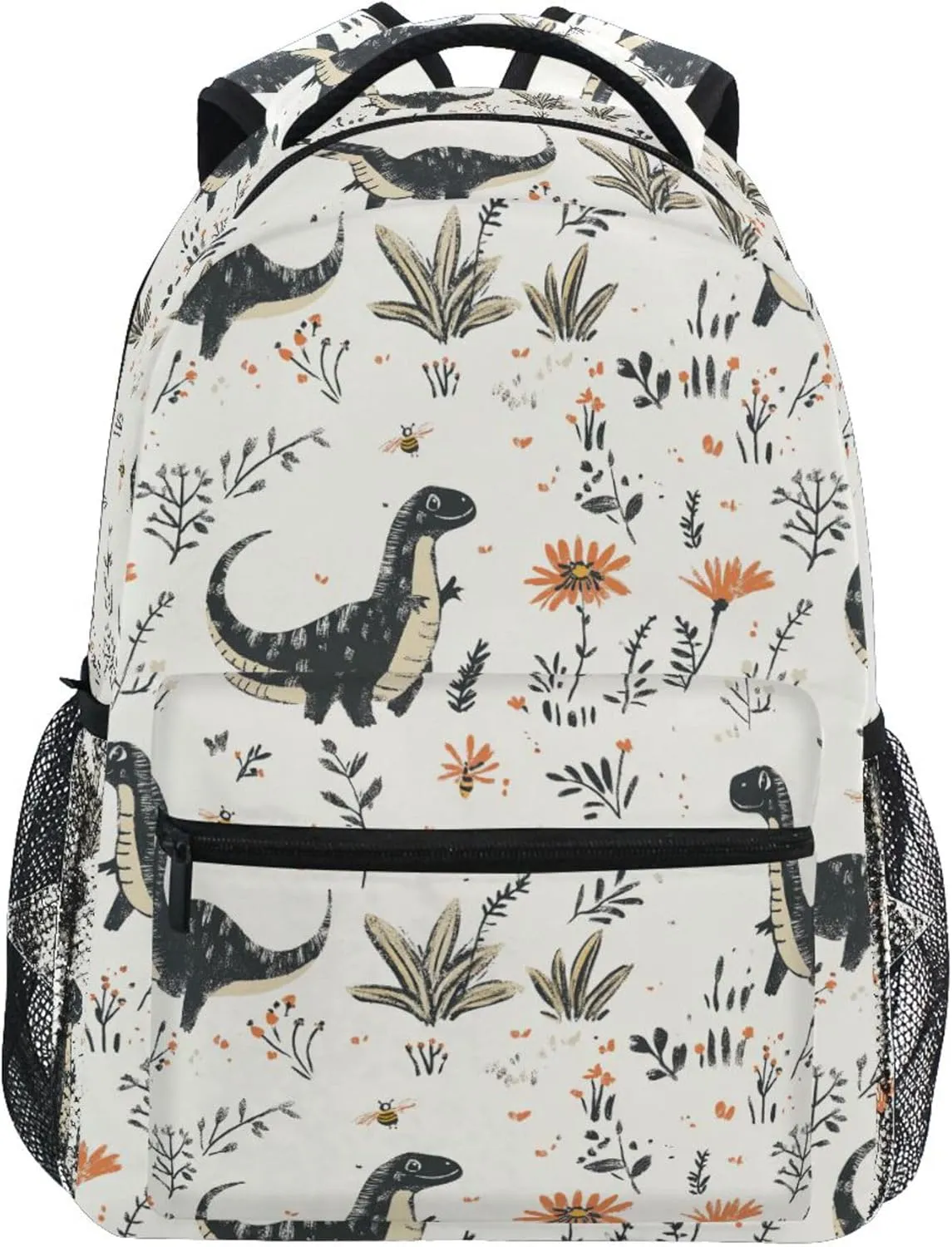 KLL Sport Backpack for Unisex Adult Fashion Backpack with Chest Strap for Travel Trip Beauty Dinosaurs