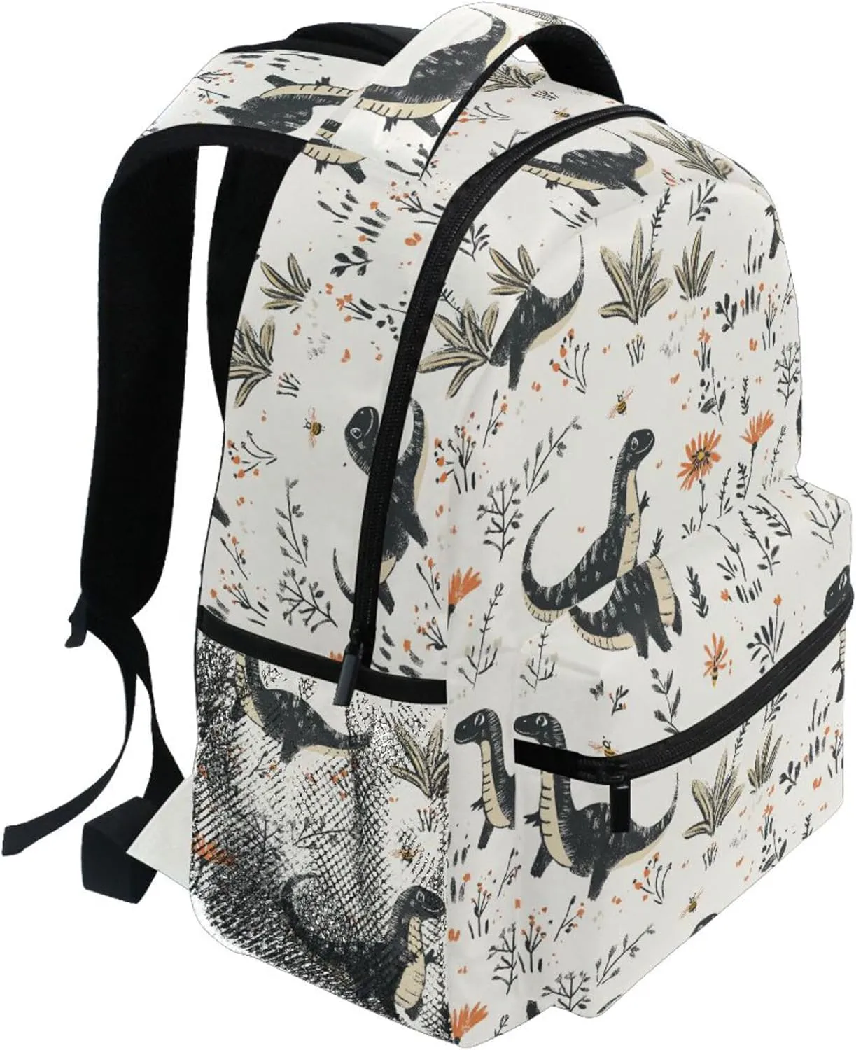 KLL Sport Backpack for Unisex Adult Fashion Backpack with Chest Strap for Travel Trip Beauty Dinosaurs