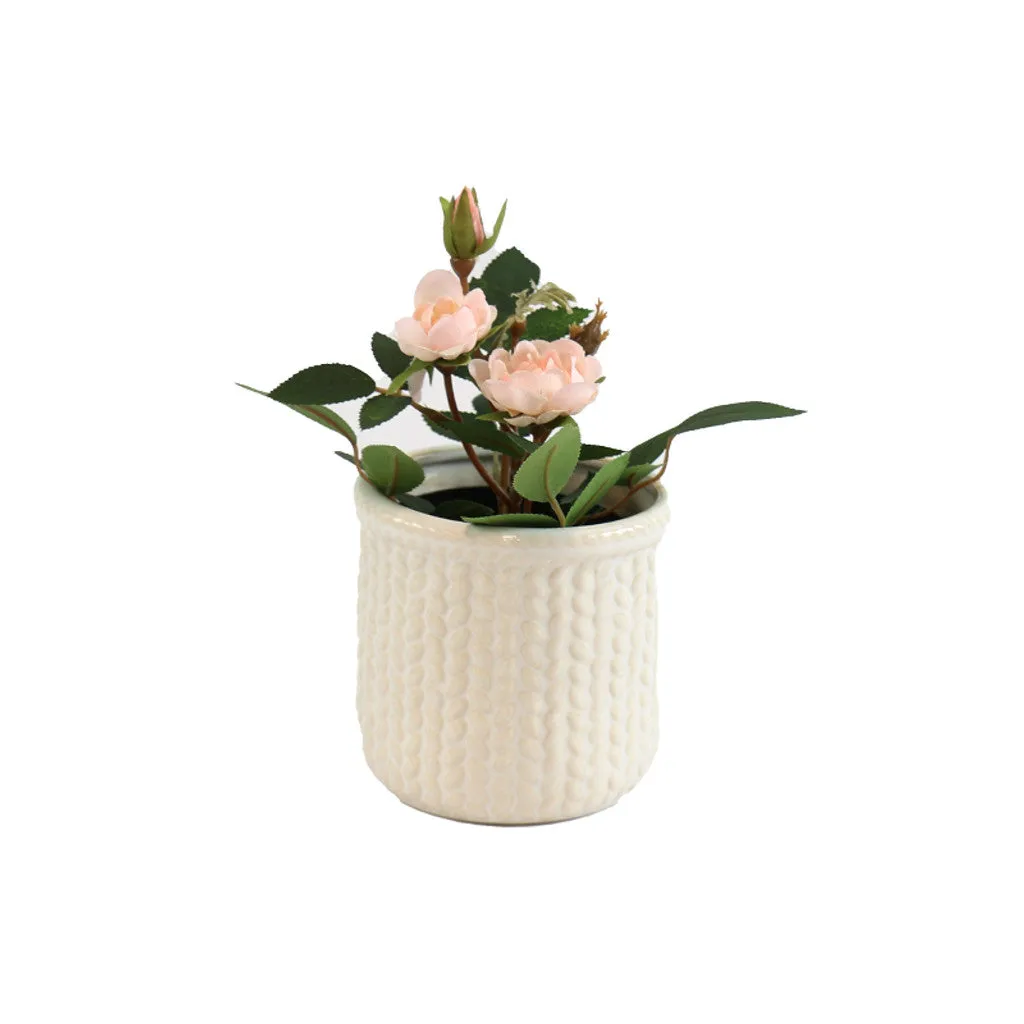 Knitted Pattern Pots