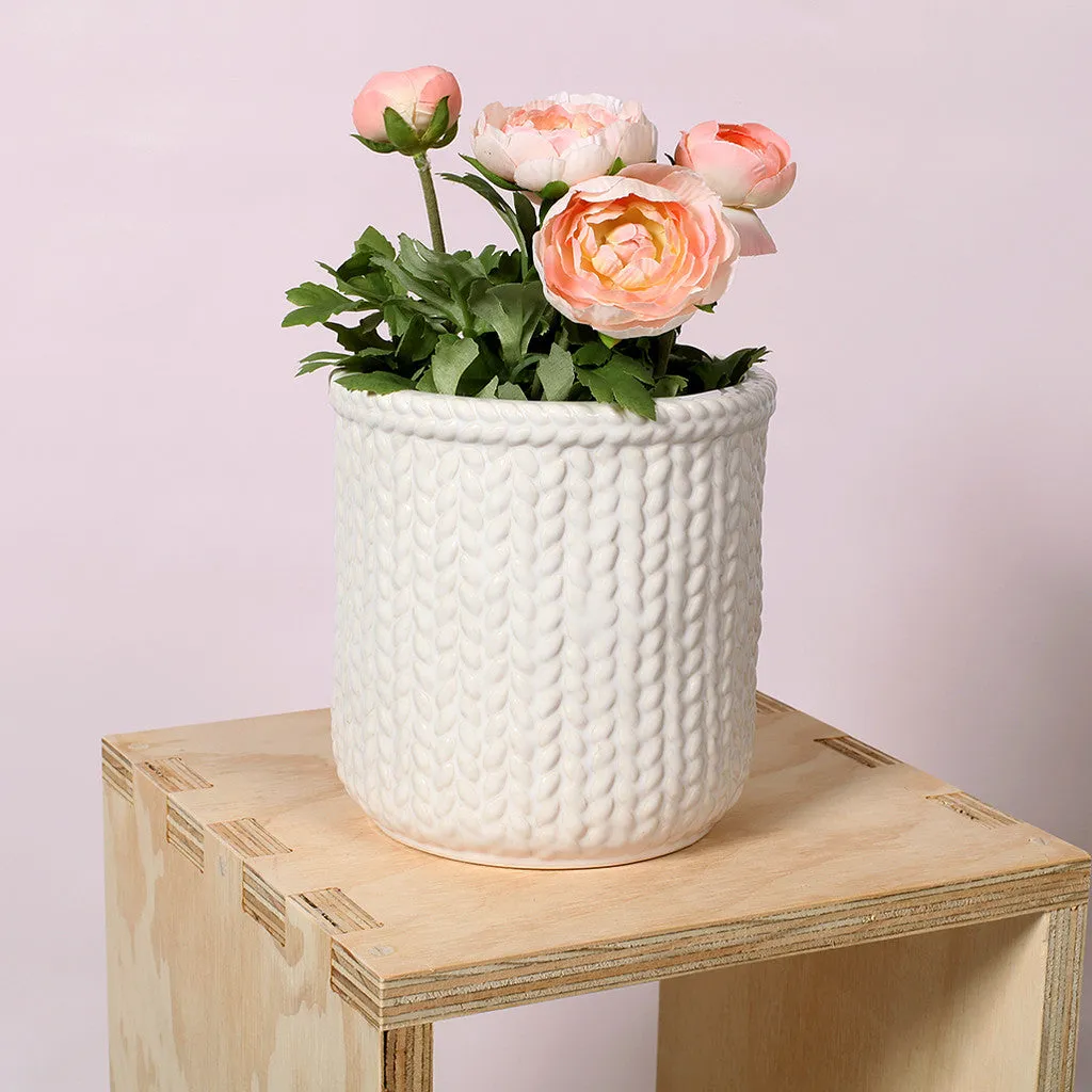 Knitted Pattern Pots