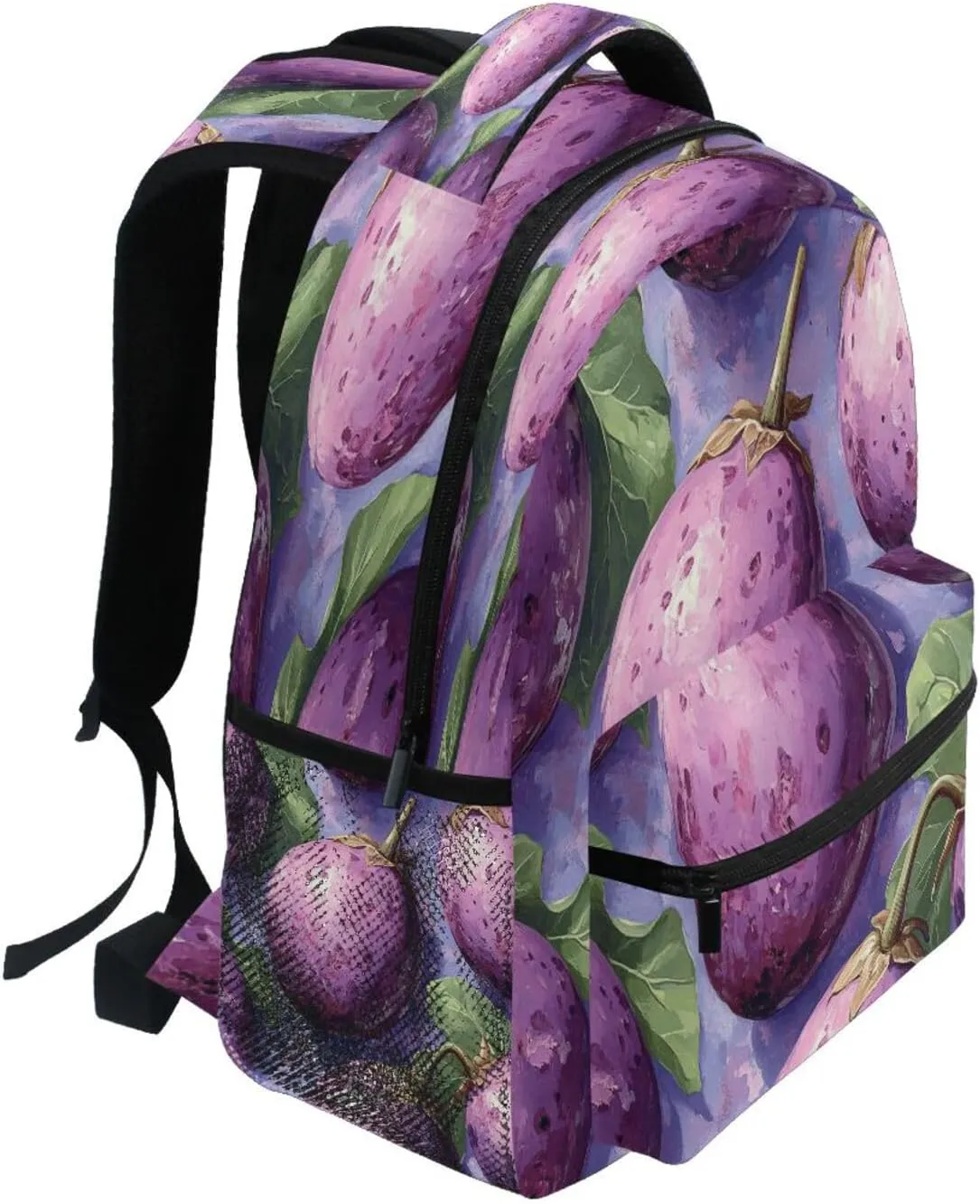 Laptop Backpack for Teenager Fashion Sports Backpack with Chest Strap Gift Men & Women Eggplant Danish Style