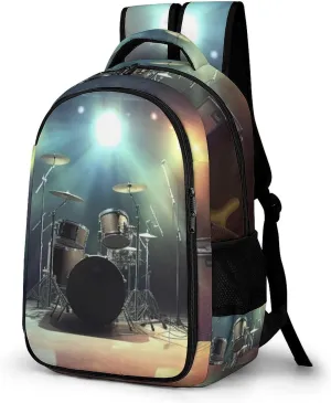 Laptop Backpack for Women Men Daypack Waterproof Rock Band Stage Computer Bag Business Work Bag for Travel