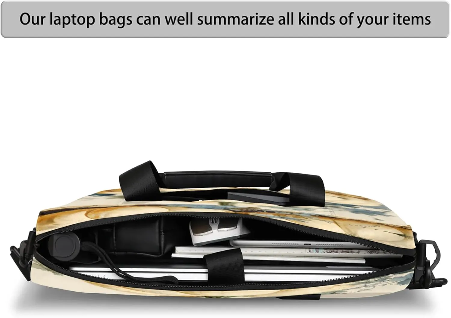 Laptop Carrying Case, Laptop and Tablet, Sleek Design, Water-Repellent Fabric, Business Casual, Casual Toploader