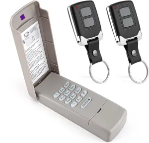 LAWOHO Purple Learn Button 377LM Wireless Keypad 371LM 373LM Keyring Remote Control Compatible with Liftmaster Chamberlain Craftsman 139.53753 139.53985D 950CD Garage Door Opener 315Mhz Security  
