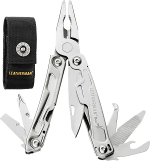 LEATHERMAN, Rev Pocket Size Multitool with Package Opener and Screwdrivers, Stainless Steel