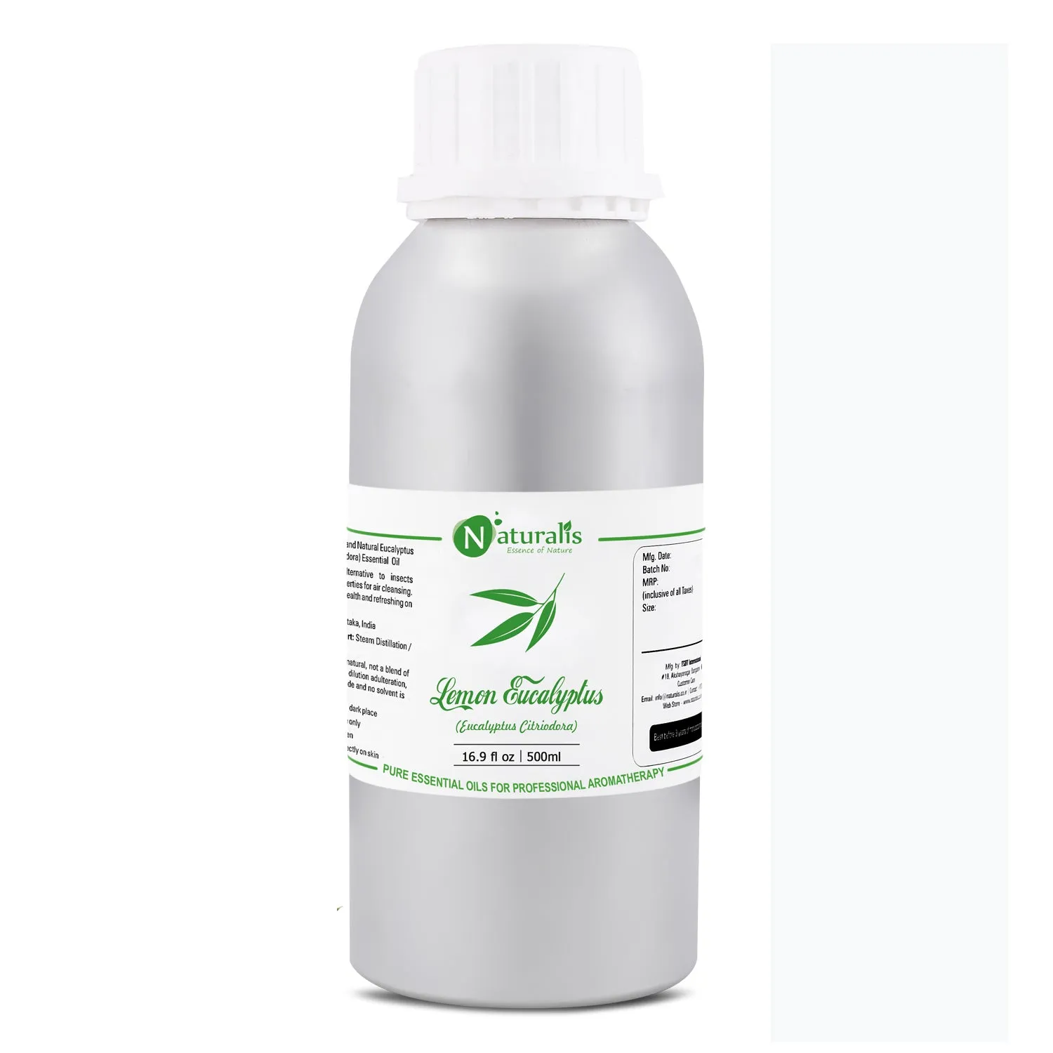 Lemon Eucalyptus Essential Oil (Eucalyptus Citriodora)  by Naturalis - Pure & Natural