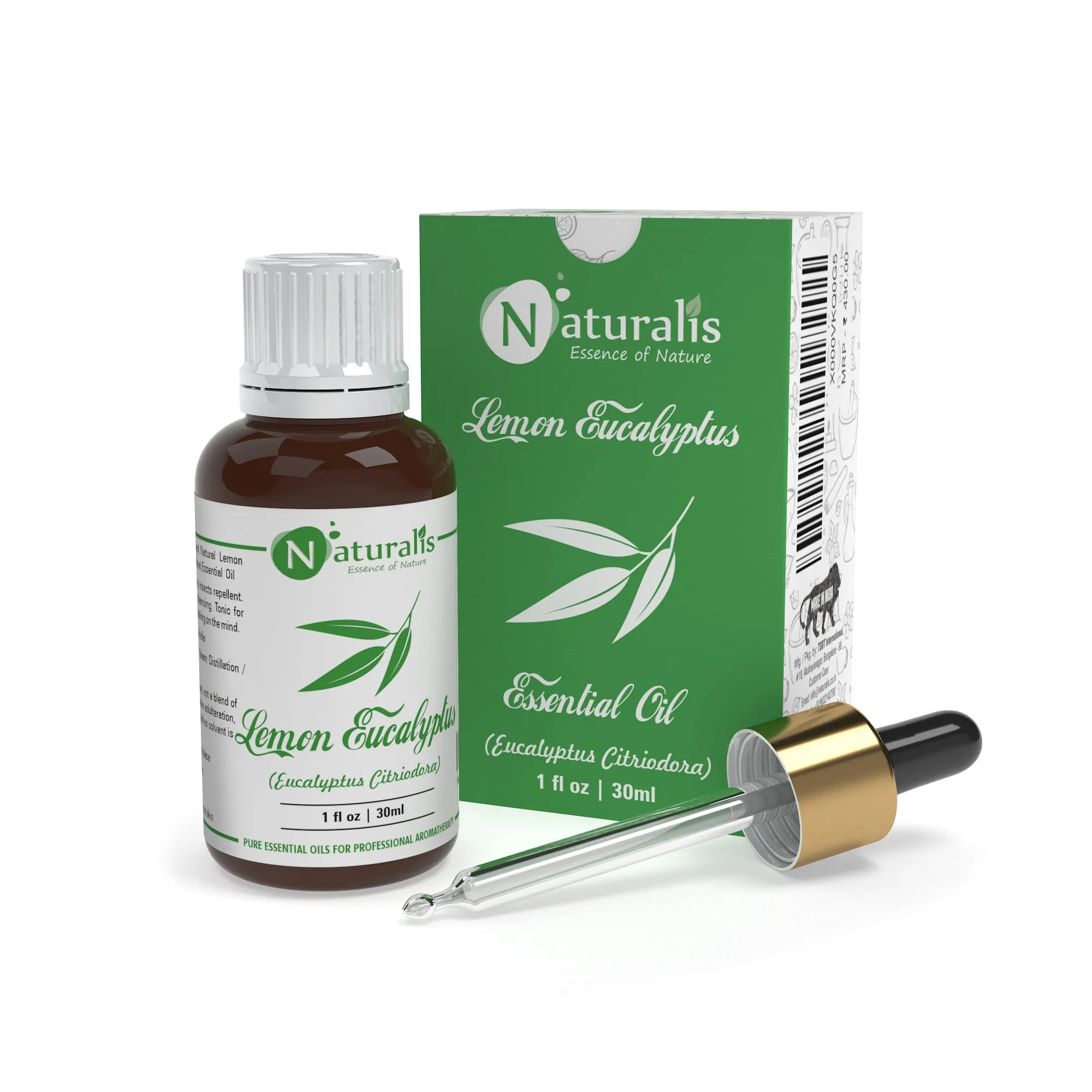 Lemon Eucalyptus Essential Oil (Eucalyptus Citriodora)  by Naturalis - Pure & Natural