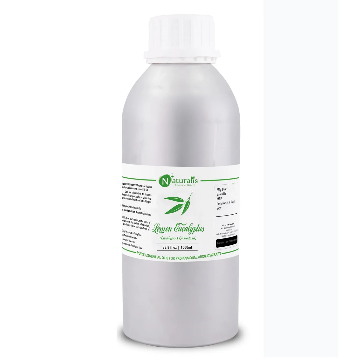 Lemon Eucalyptus Essential Oil (Eucalyptus Citriodora)  by Naturalis - Pure & Natural