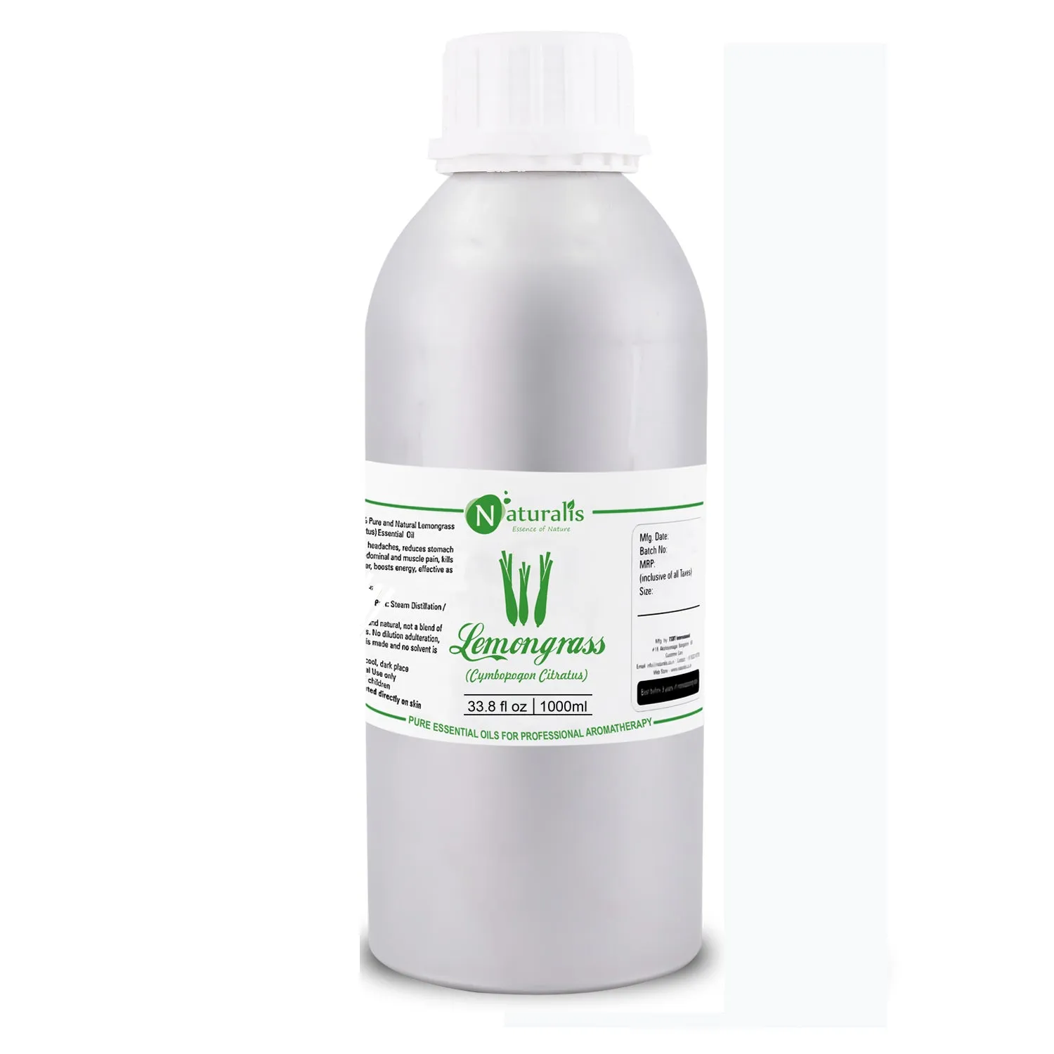 Lemongrass Essential Oil by Naturalis - Pure & Natural