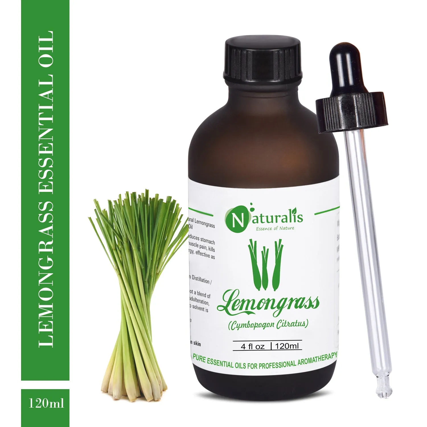 Lemongrass Essential Oil by Naturalis - Pure & Natural