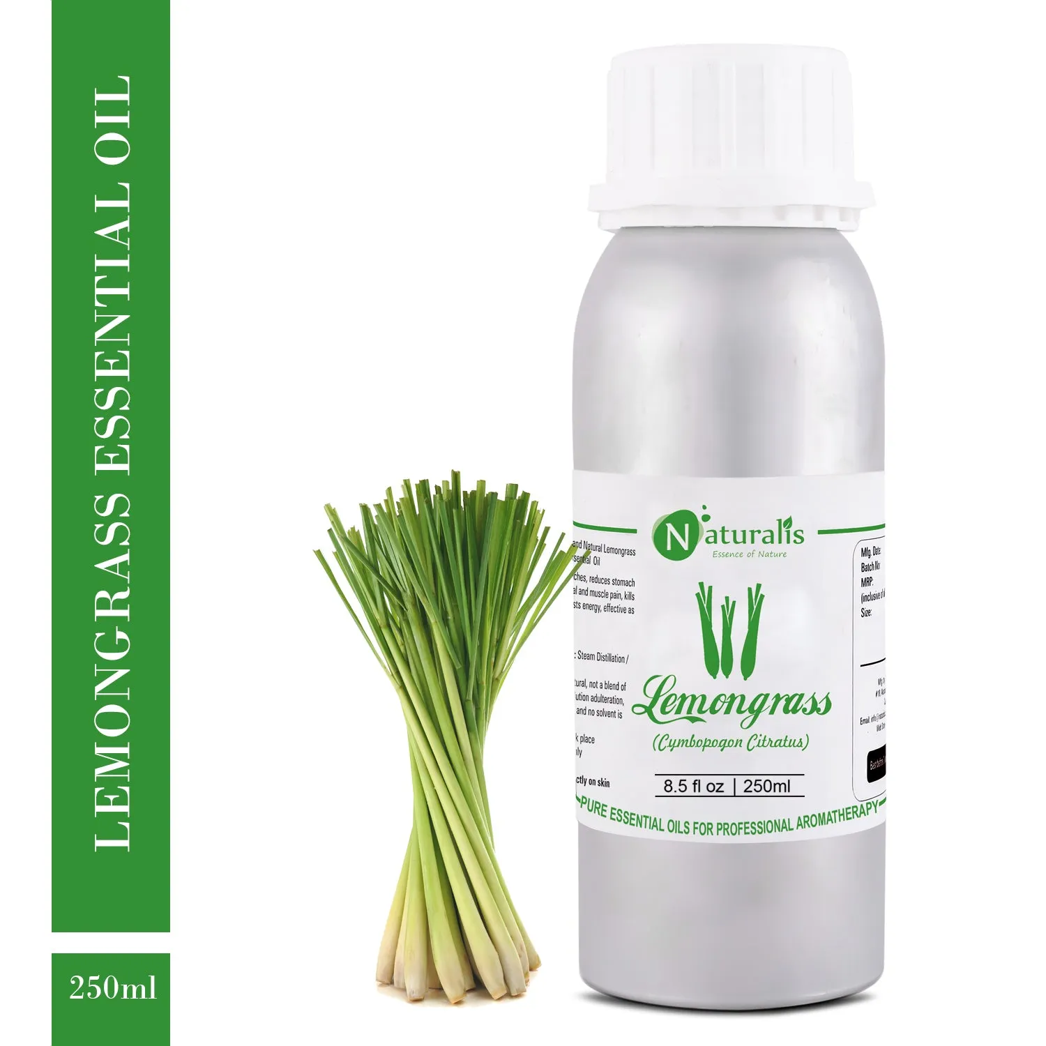 Lemongrass Essential Oil by Naturalis - Pure & Natural