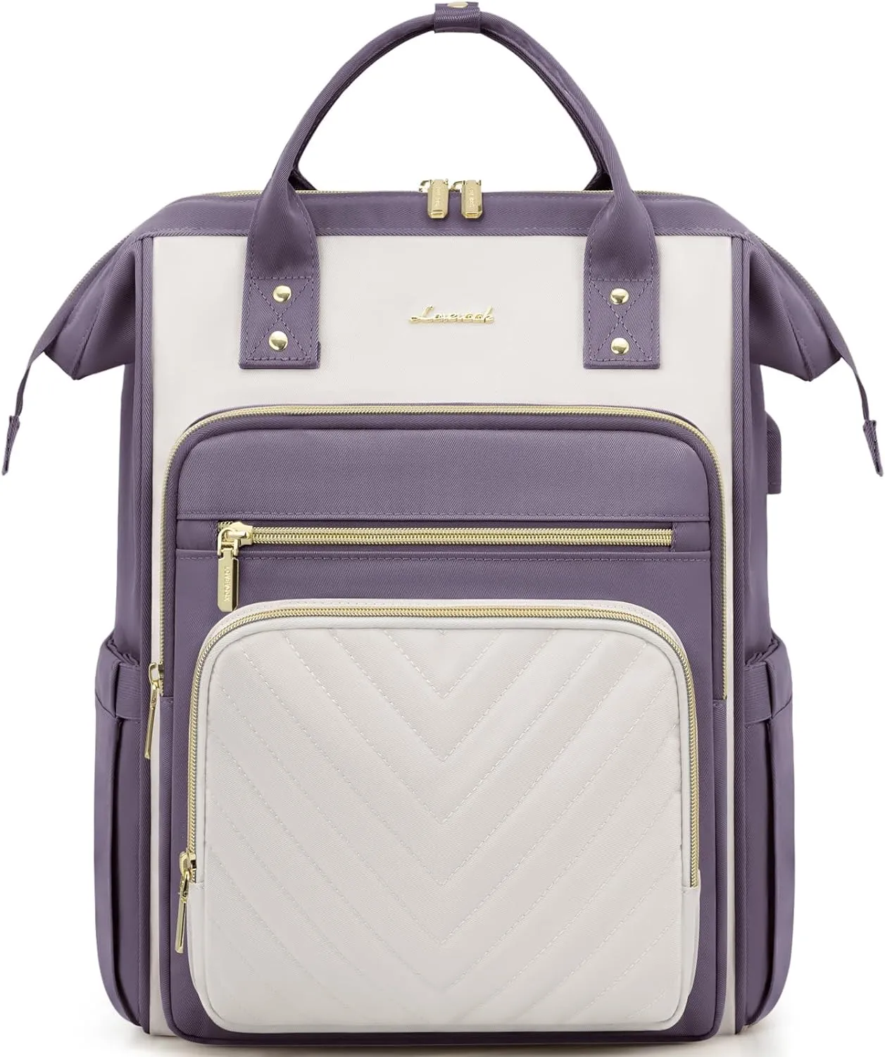 LOVEVOOK 15.6 Inch Laptop Backpack for Women,Travel Work Backpack Purse with USB Port,Large Capacity Nurse Bag Teacher Backpack,Waterproof Casual Daypack Business Computer Bag