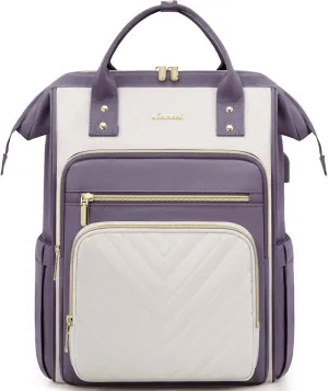 LOVEVOOK 15.6 Inch Laptop Backpack for Women,Travel Work Backpack Purse with USB Port,Large Capacity Nurse Bag Teacher Backpack,Waterproof Casual Daypack Business Computer Bag