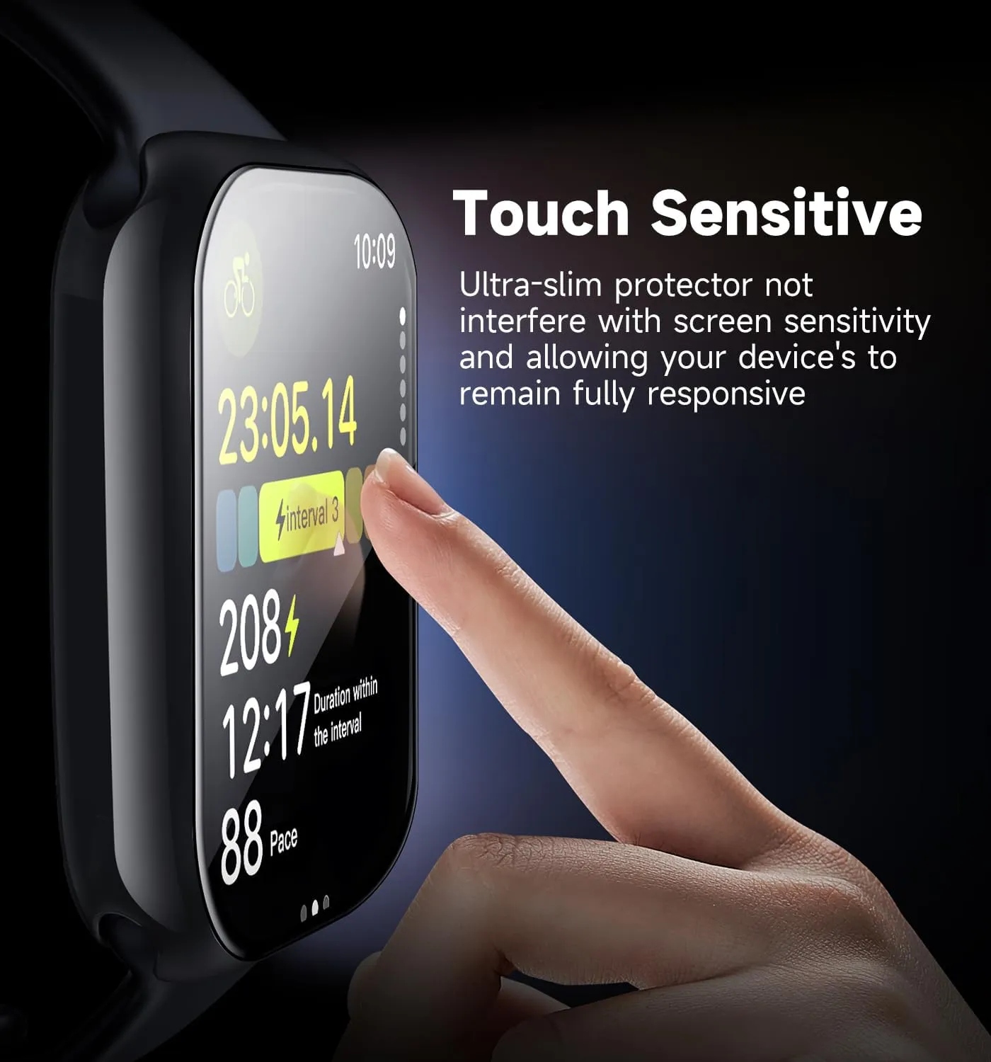 MAGIC JOHN 2 Pack for Apple Watch Series 10 46MM Screen Protector, [Automatic Align Tech] Self-Healing Flexible TPU Film, HD Transparent, Anti Scratch, Bubble Free