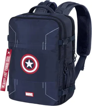 Marvel Mercury Backpack, Blue Captain America, Underseat 40x20x25cm