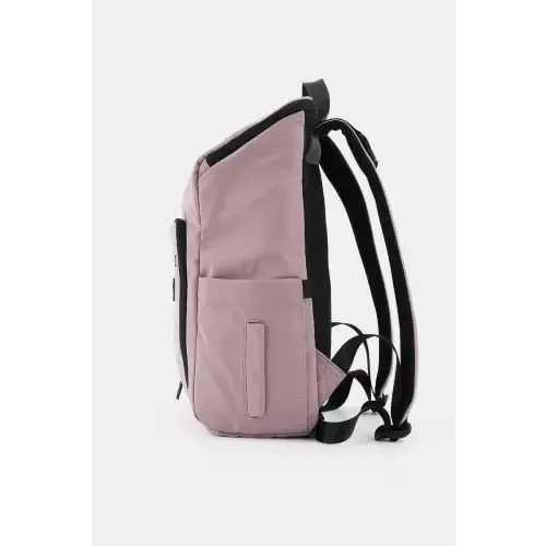 Mauve Nylon Waterproof Backpack