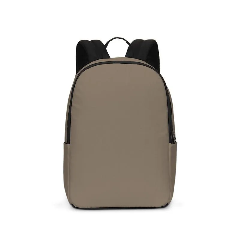 Medium Dark Orange Brown Waterproof Backpack | Medium Dark Pale Pastel Orange Brown | C0M15Y30K60
