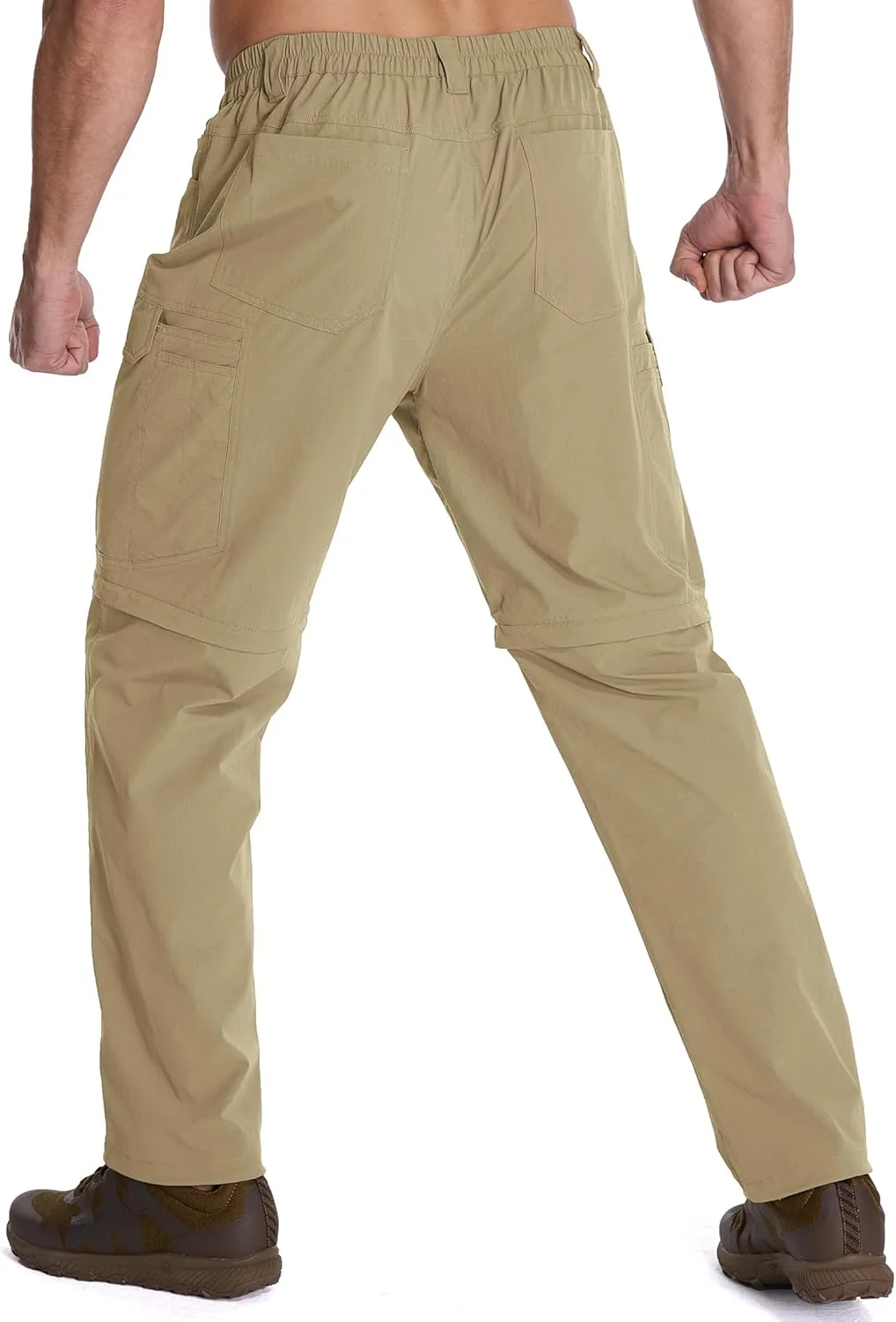 Mens Hiking Pants Convertible Lightweight Quick Dry Zip Off Waterproof Outdoor Travel Fishing Hunting Pants