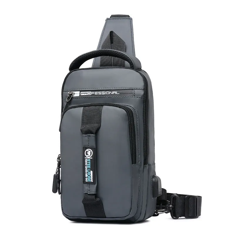 Men's outdoor waterproof diagonal bag