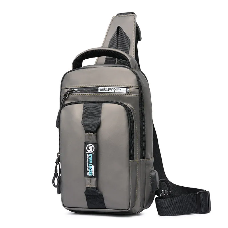 Men's outdoor waterproof diagonal bag