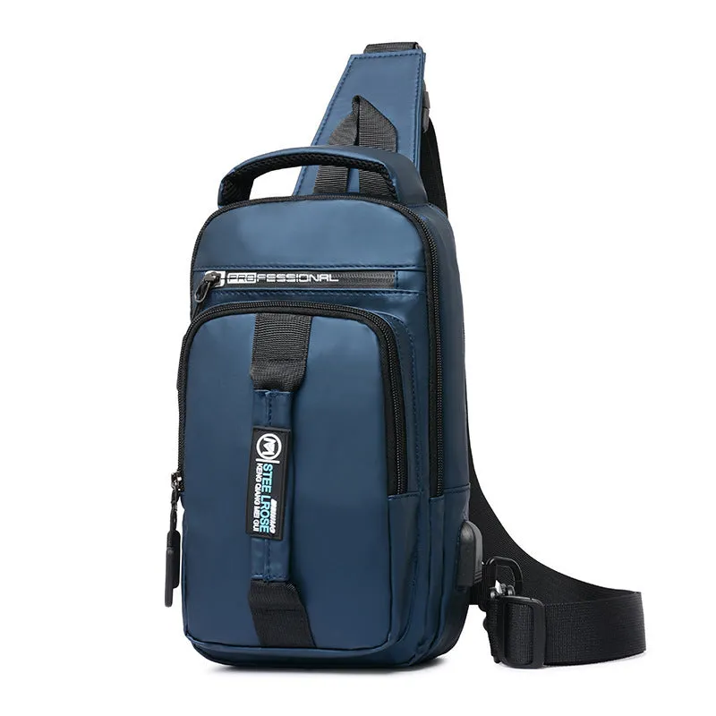 Men's outdoor waterproof diagonal bag