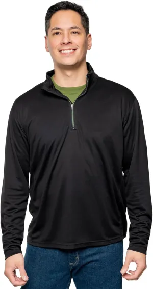 Men's Quarter Zip, with Built-in Insect Repellent