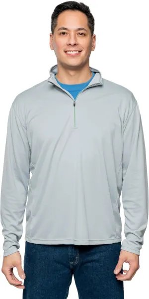 Men's Quarter Zip, with Built-in Insect Repellent