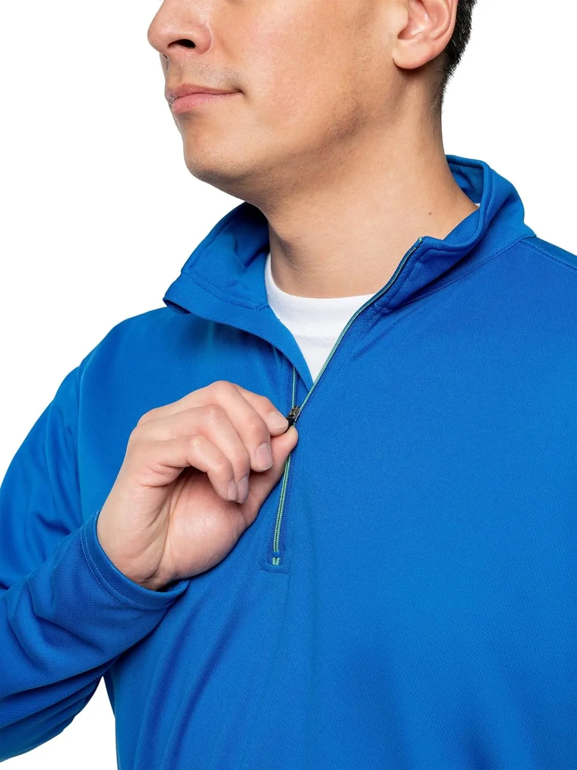 Men's Quarter Zip, with Built-in Insect Repellent