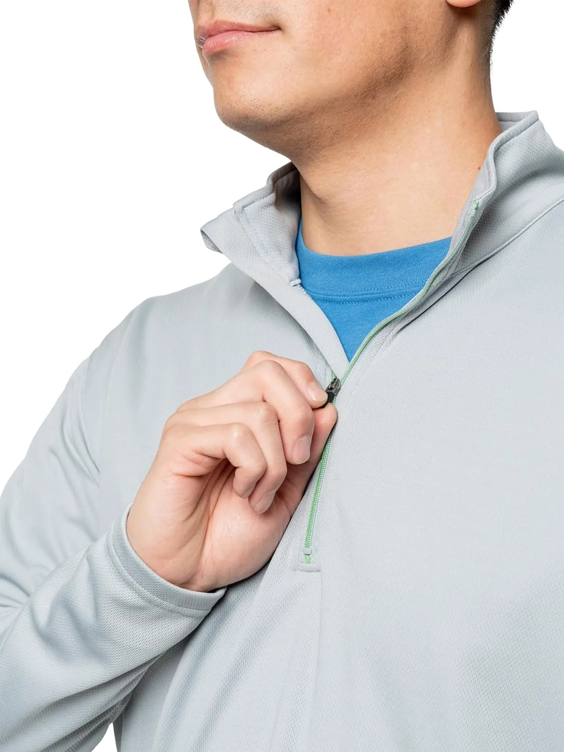Men's Quarter Zip, with Built-in Insect Repellent