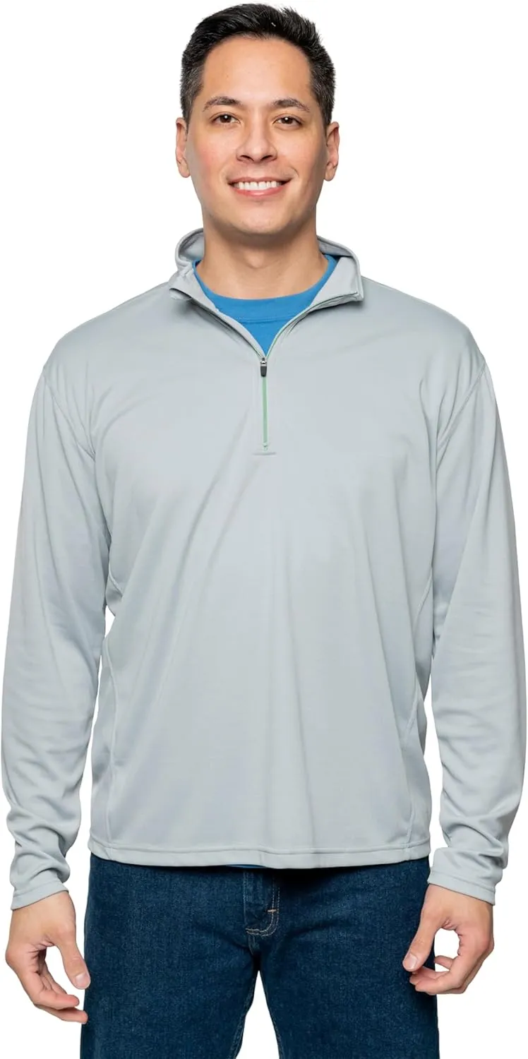 Men's Quarter Zip, with Built-in Insect Repellent