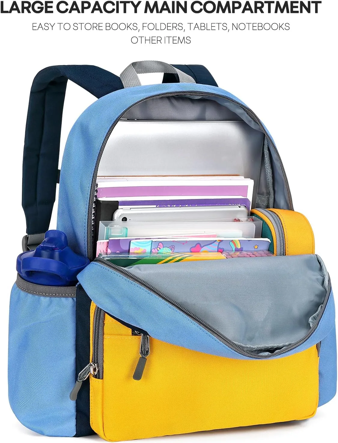 Mibasies Kids Backpack for Boys 4-6: Elementary School Bookbag