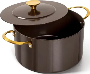 MICHELANGELO 6 Quart Dutch Oven Pot with Lid - Non-Stick Ceramic Coating - Non-Toxic Stock Pot - Cooking Pot - Oven Safe & All Stoves Compatible
