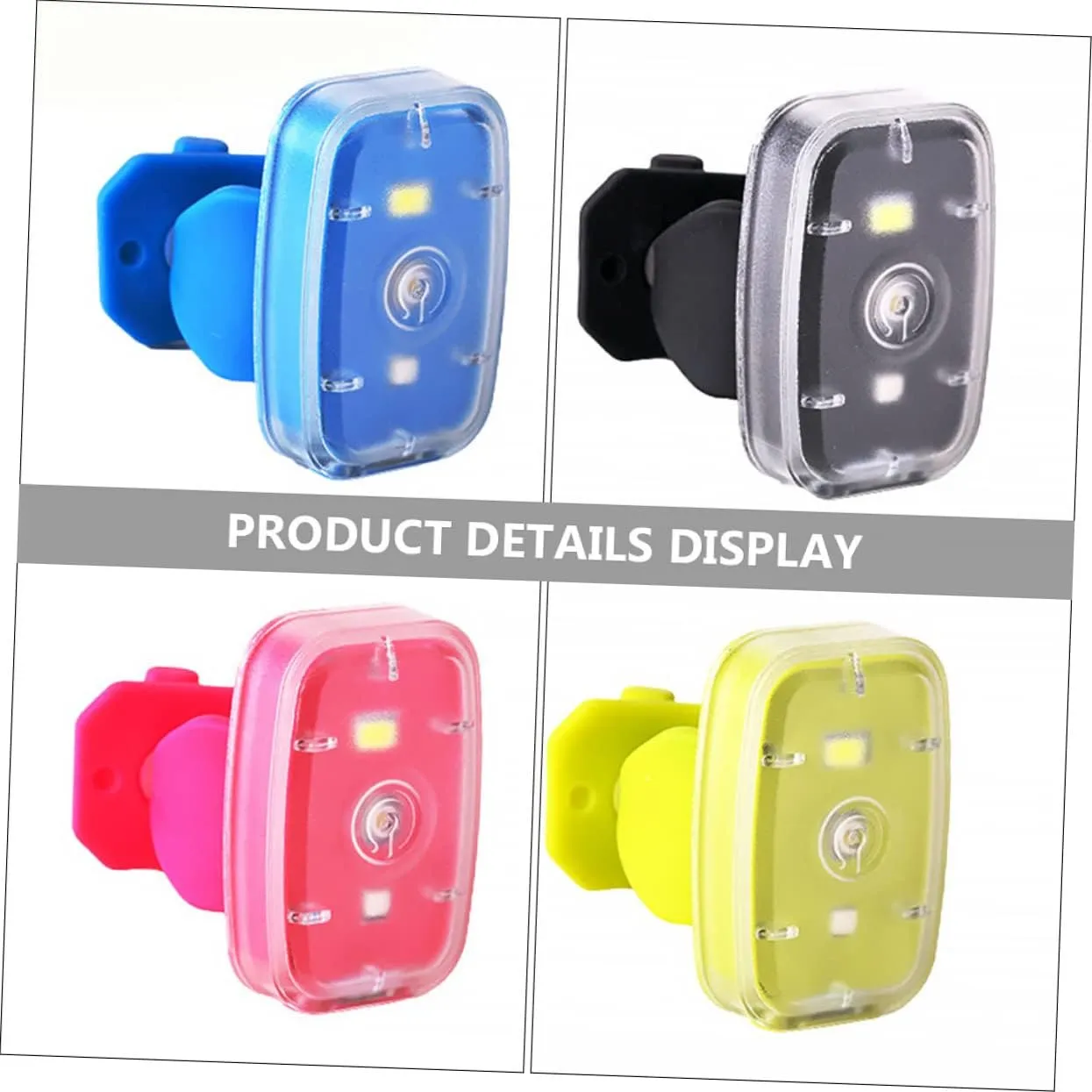 Mikikit Mini Bike Warning Light Night Outdoor Camping Waterproof Rechargeable Adults Strip Lamp Lights Battery
