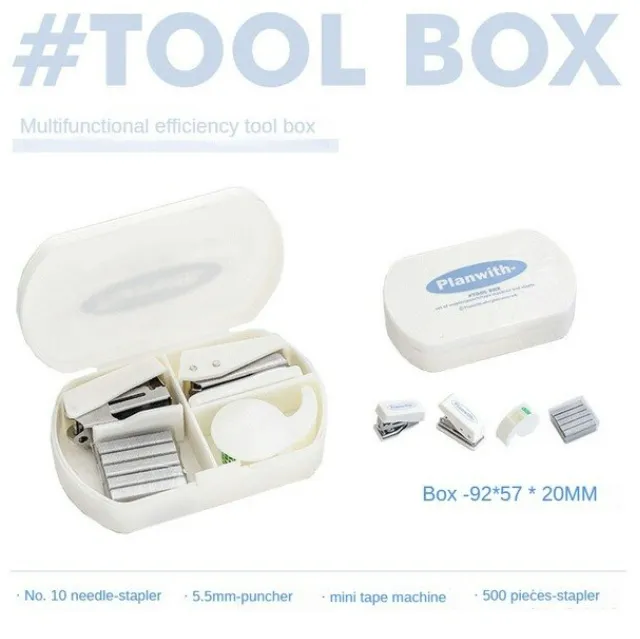 Mini Multitool Stapler Hole Puncher Tape Set
