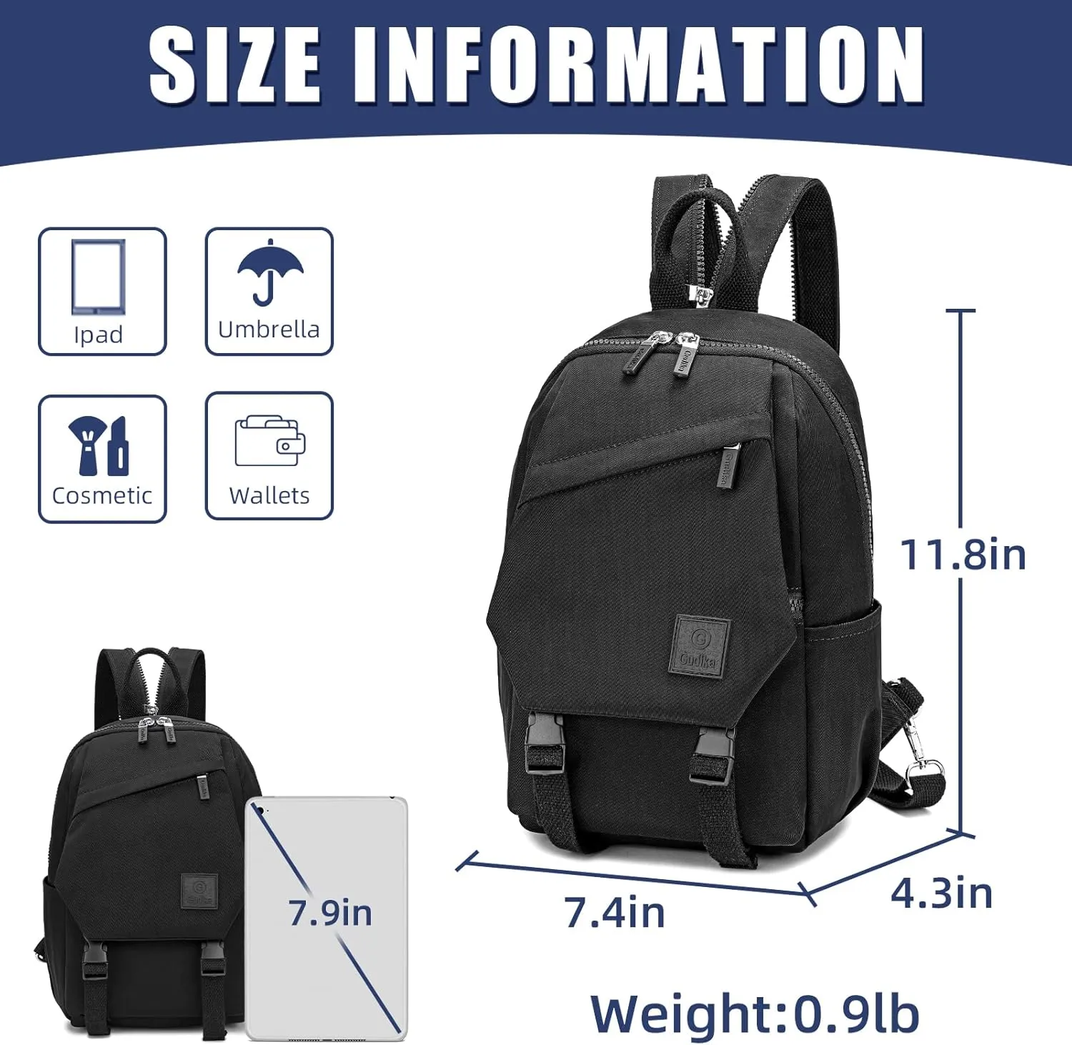 Mini Waterproof Backpack Purse for Women and Men,Small Travel Daypack